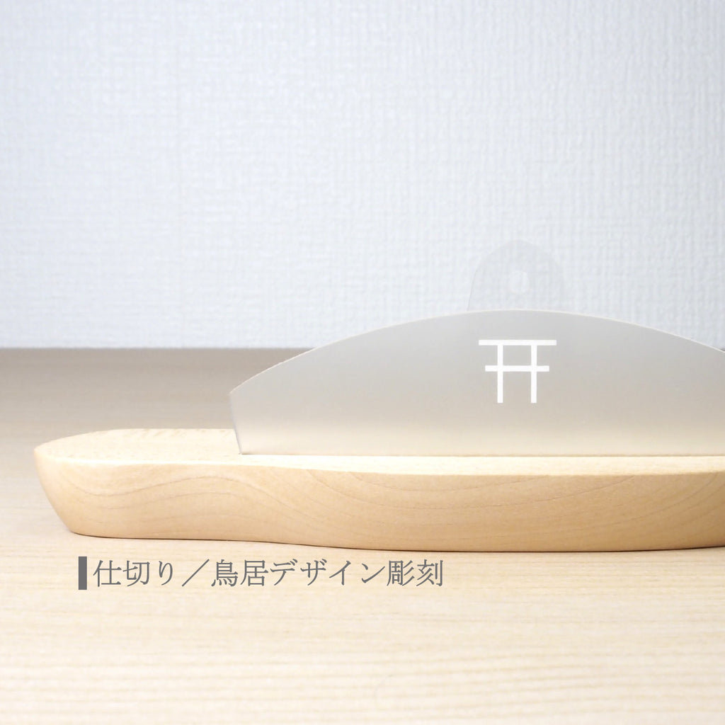 神棚 HITOE　枯れないサカキ(三枚葉／円柱台座)セット
