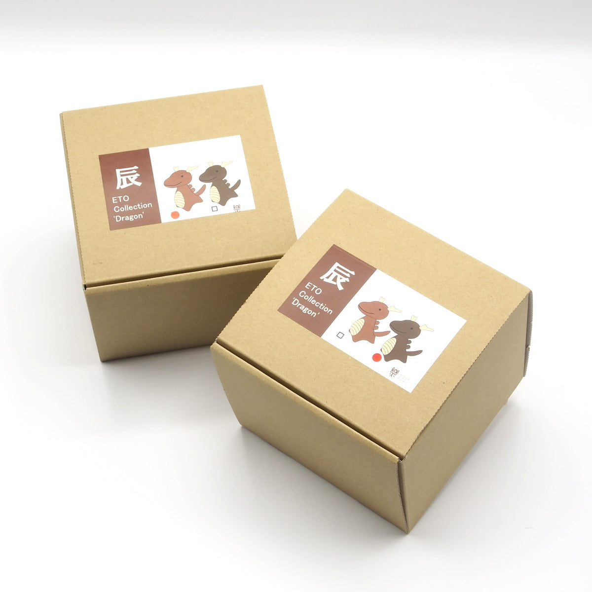 木製干支飾り タツ(辰) こげ茶orうす茶