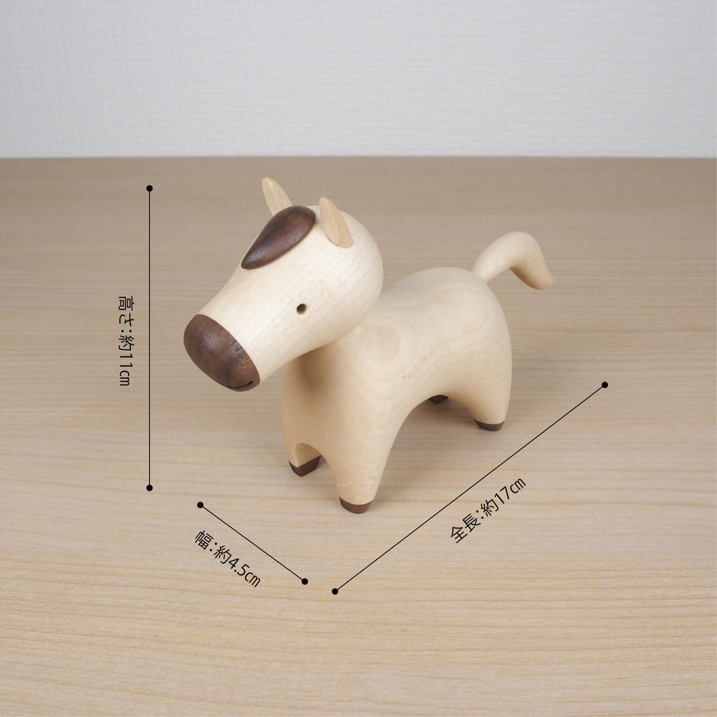 木製干支飾り ウマ(午) 白orこげ茶