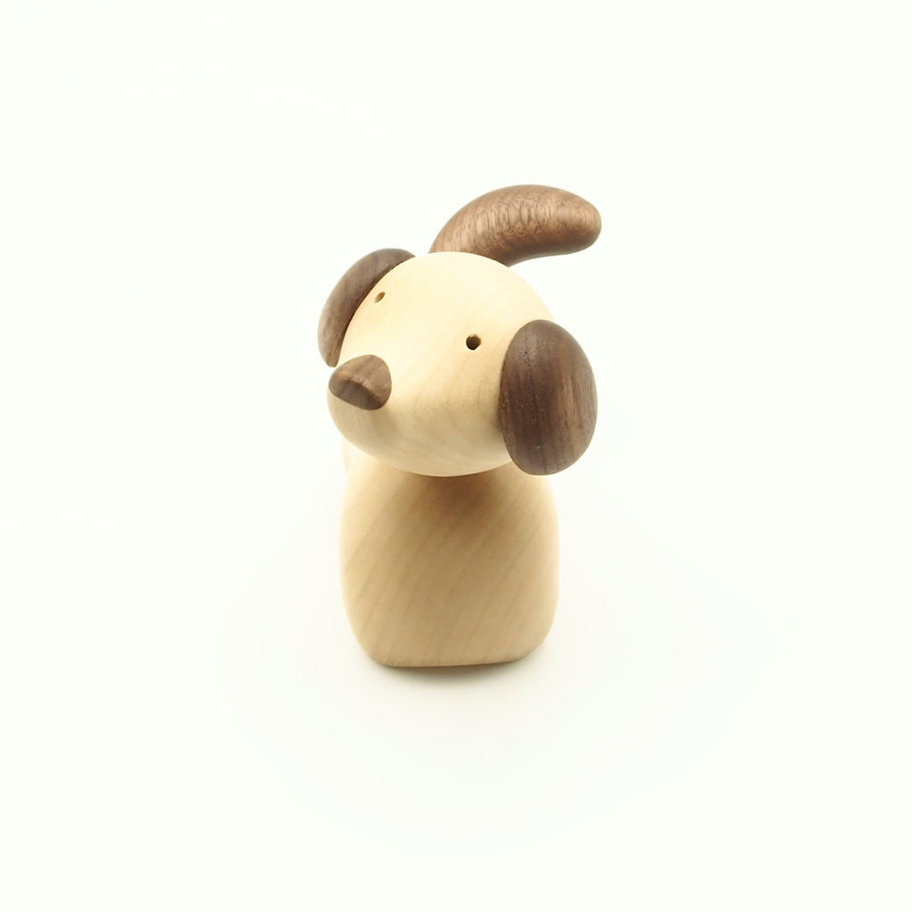 木製干支飾り イヌ(戌) 薄茶耳orこげ茶耳