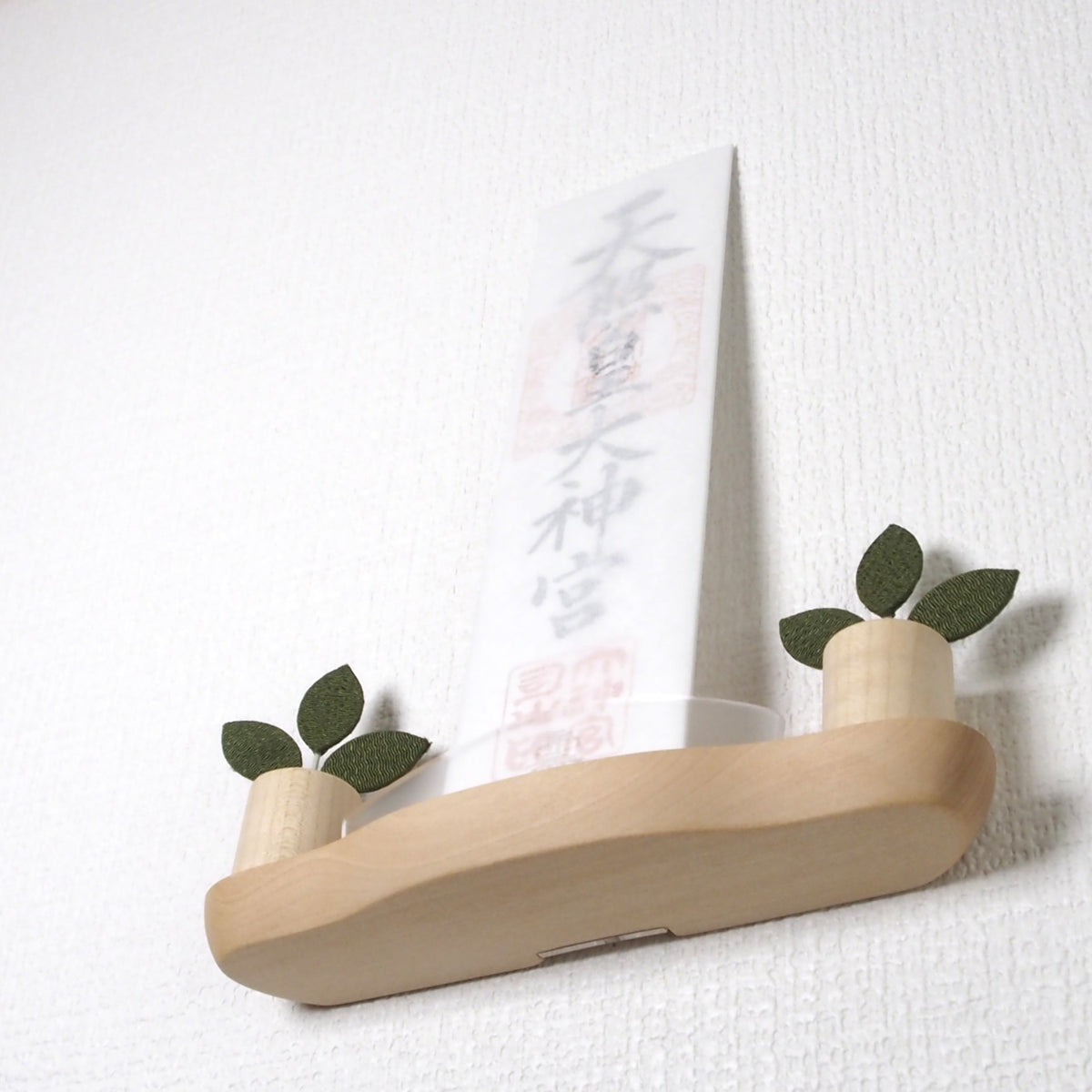神棚 HITOE　枯れないサカキ(三枚葉／円柱台座)セット