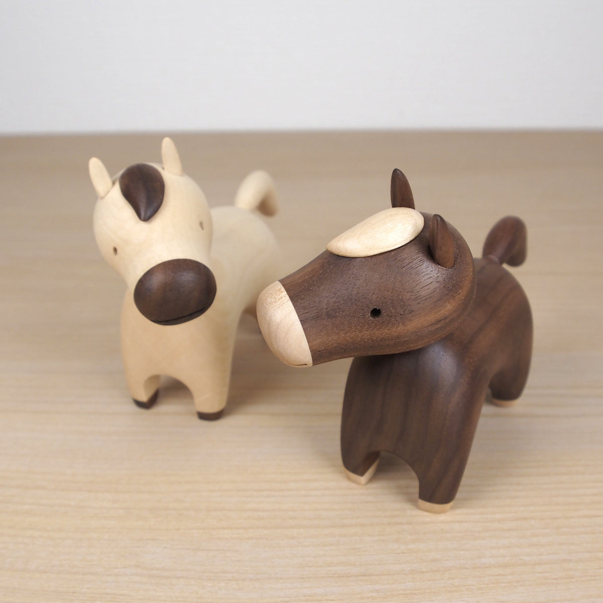 木製干支飾り ウマ(午) 白orこげ茶