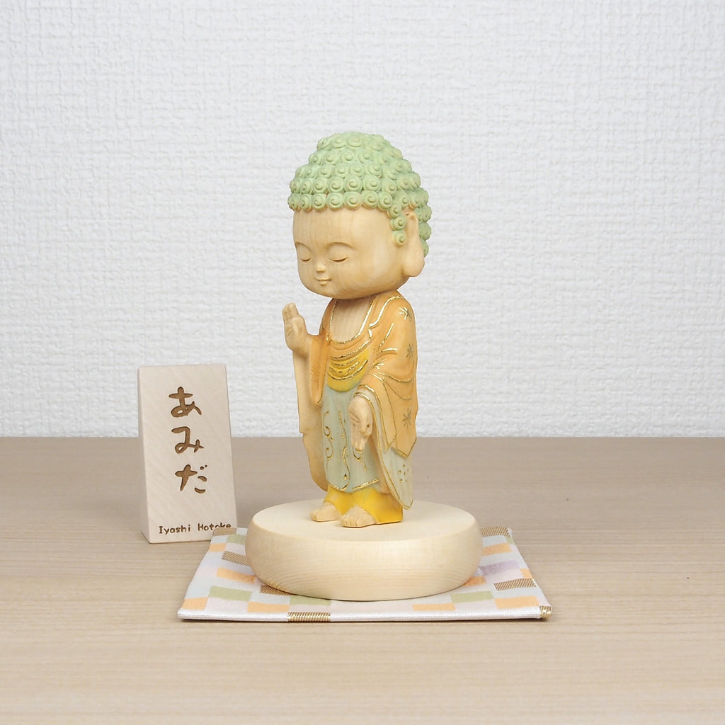 手のひらサイズの仏様 いやし仏飾り台セット 選べる5尊