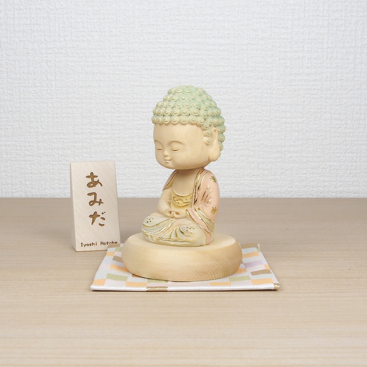 手のひらサイズの仏様 いやし仏飾り台セット 選べる5尊
